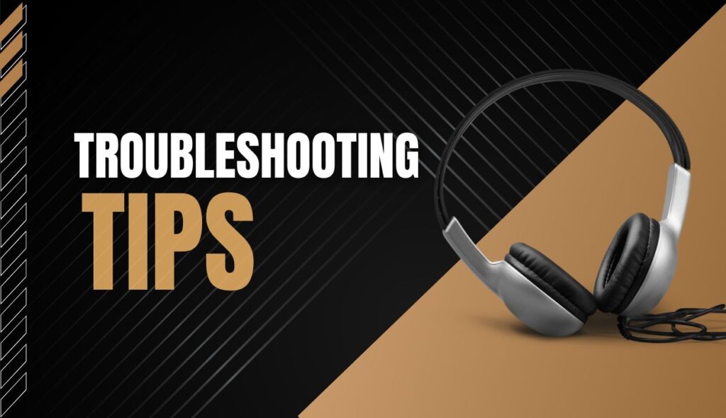 Graphic providing steps to troubleshoot and fix microphone issues with Logitech G433 gaming headset