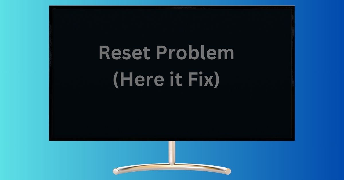 Illustration showing a hand pressing the reset button on a Vizio TV remote, emphasizing the process of resetting the TV.